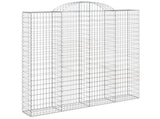 Arched Gabion Basket 200x30x200/220 cm Galvanised Iron 153490
