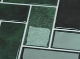 Herringbone Tile 50 pcs Dark Green 30 x 30 cm 42021286