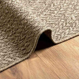 Rug ZIZUR Beige 240x340 cm Jute Look Indoor and Outdoor 4010413