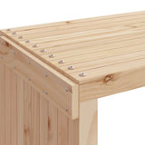 Garden Bench Natural Wood Solid Pine Wood Extendable Garden Bench 832525