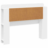 Headboard Cabinet with Storage White Engineered Wood 8001264