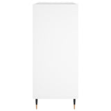 Record Cabinet White 84.5x38x89 cm Engineered Wood 831764