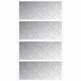 Stair Tread Rectangular 4 pcs Silver 70 x 30 cm Aluminium 4104302