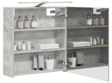 Bathroom Mirror Cabinet Concrete Grey 50 x 14.5 x 70 cm 889050