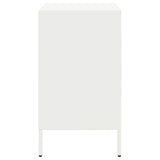 ZNTS Bedside Cabinets 2 pcs White 36x39x68 cm Steel 843077