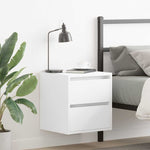 ZNTS Wall-mounted Bedside Cabinet White 38x34x40 cm 861247