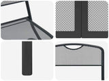 Outdoor Furniture Set Folding 7 pcs Anthracite Iron and Steel 3422899