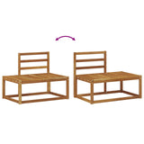 Outdoor Sofa Set 4 Piece Natural Solid Acacia Wood 3366947