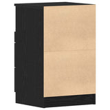 Bedside Cabinet Black Oak 40 x 35 x 65 cm Engineered Wood 862741