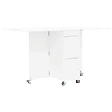 Dinning Table 2 pcs 140 x 80 x 77 cm Engineered Wood White 3424932