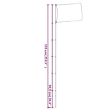 Ukraine Flag and Pole 5.55 m Aluminium 3210074