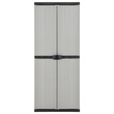 Garden Storage Cabinet Grey PVC Medium Garden Storage Cabinet 340983