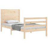 Bed Frame without Mattress 90x200 cm Solid Wood 3195011