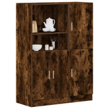 2 Piece Kitchen Cabinet Set Smoked Oak Engineered Wood 3324146