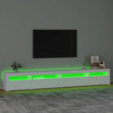 TV Cabinet with LED Lights White 270x35x40 cm 3152746