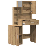 Dressing Table Artisan Oak 80 x 35 x 132 cm Engineered Wood 868881