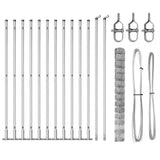 Welded Wire Fence with Concrete Base 25 x 1.4 m 3351516