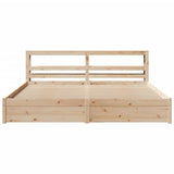 Bed Frame with Headboard without Mattress 200x200 cm 3306003