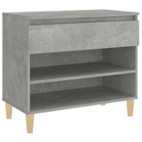 Shoe Cabinet Concrete Grey 70x36x60 cm Engineered Wood 819760