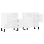 Sideboards 2 pcs White Engineered Wood 3190133