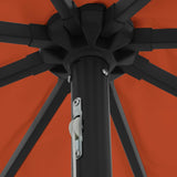 Garden Parasol Terracotta 395 x 395 x 245 cm Polyester 42003649