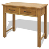 Dressing Table with Stool Solid Oak Wood 242742