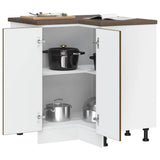 Kitchen Corner Base Cabinet Lucca Brown Oak Engineered Wood 853754