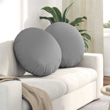 Seat Cushions 2 pcs Cloud Grey 80 x 29 cm Fabric 42014244