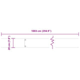 Lawn Edgings 10 pcs Black 20x103 cm Cold-rolled Steel 860154