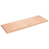 Table Top Light Brown 140x50xcm Treated Solid Wood Live Edge 363964