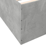 Bed Frame without Mattress Concrete Grey 135x190 cm Double 3280947