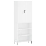 Highboard White 69.5x34x180 cm Engineered Wood 3196075