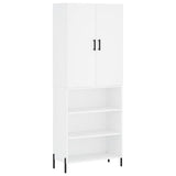 Highboard White 69.5x34x180 cm Engineered Wood 3196075