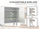 Five-Shelf Shoe Storage Cupboard - White T3398P328261