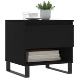 Coffee Table Black 50x46x50 cm Engineered Wood 830926