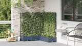 Garden Planter 5 pcs Grey 120 x 120 x 126 cm PP 42002878