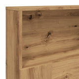 Headboard Cabinet Artisan Oak 180x19x103.5 cm Engineered Wood 856873