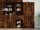 Highboard Smoked Oak 40x42.5x185 cm Engineered Wood 3281445