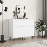 Sideboards 2 pcs White 40x35x70 cm Engineered Wood 831149