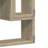 Wall Shelf Sonoma Oak 96x12x64 cm Engineered Wood 840802