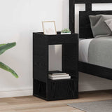 End Table 2 pcs Black Oak 30 x 30 x 56 cm Engineered Wood 890931
