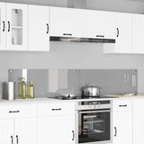 Kitchen Backsplash 2 pcs Light Grey 110 x 40 cm Tempered Glass 3415500
