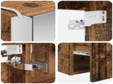 Bathroom Cabinet Set 4 pcs Old Wood 103.5 x 15.5 x 70 cm 3406669