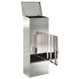 Parcel Drop Box Silver 44.5 x 29 x 110.5 cm Stainless Steel 874930