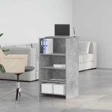 Reception Desk Concrete Grey 55x50x103.5 cm Engineered Wood 859018