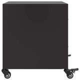 Bedside Cabinet Black 36x39x43.5 cm Steel 846626