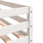 ZNTS Kids' Loft Bed without Mattress with Ladder White 90x200 cm 835899