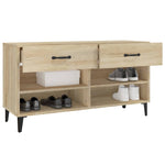 Shoe Cabinet Sonoma Oak 102x35x55 cm Engineered Wood 812828