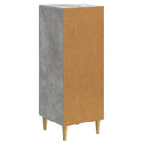 Drawer Cabinet Concrete Grey 33 x 34.5 x 90 cm Engineered Wood 895078