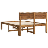 Double Bed Frame with Headboard ROSTOCK Natural 150 x 200 cm 3405429
